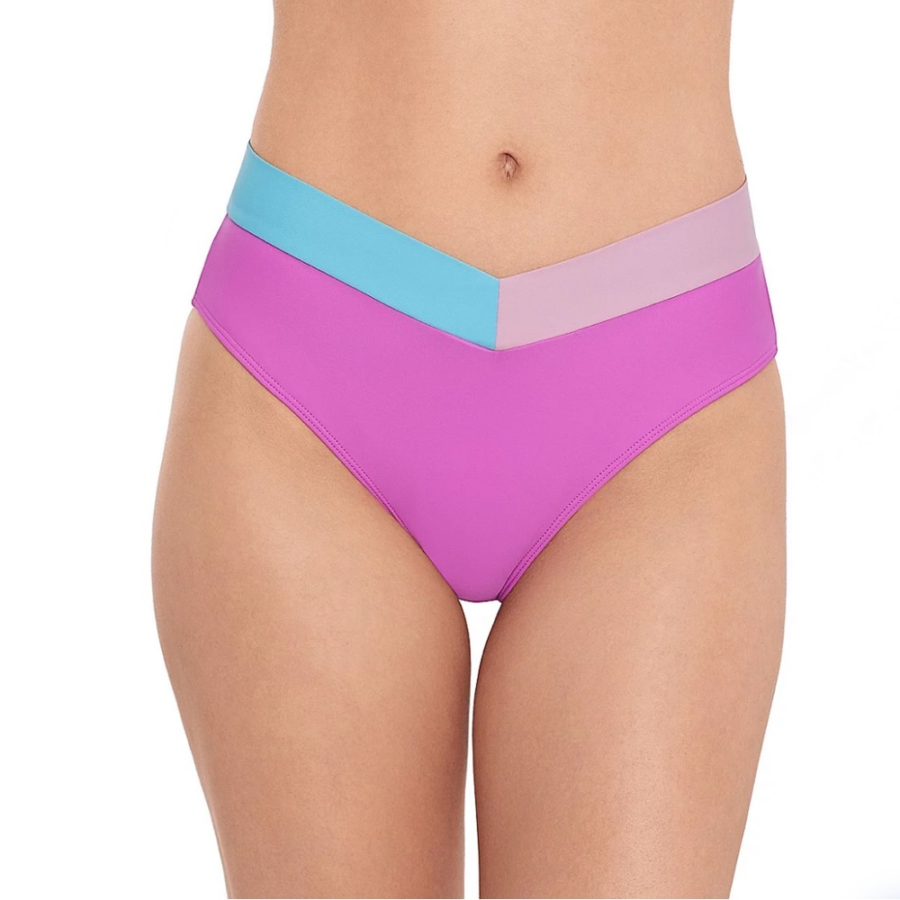 New! Salt + Cove Juniors' V Midster Solid Swimsuit Bottom; Created for Macy’s